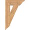 Ekena Millwork Traditional Traditional Smooth Bracket w/ Offset Brace, Western Red Cedar, 7 1/2"W x 22"D x 34"H BKT0806X22X34TRA01SWR - alternate 2